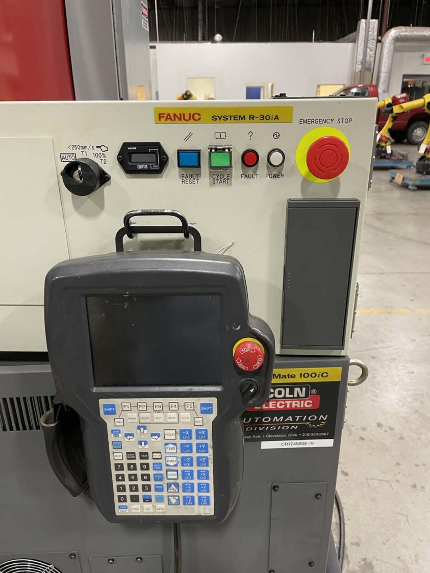 Lincoln Electric Welding Cell With Fanuc ArcMate 100iC R-30iA Robot